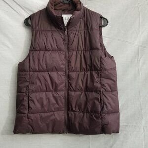 Gap Puffer Vest Womens size M Purple Basil